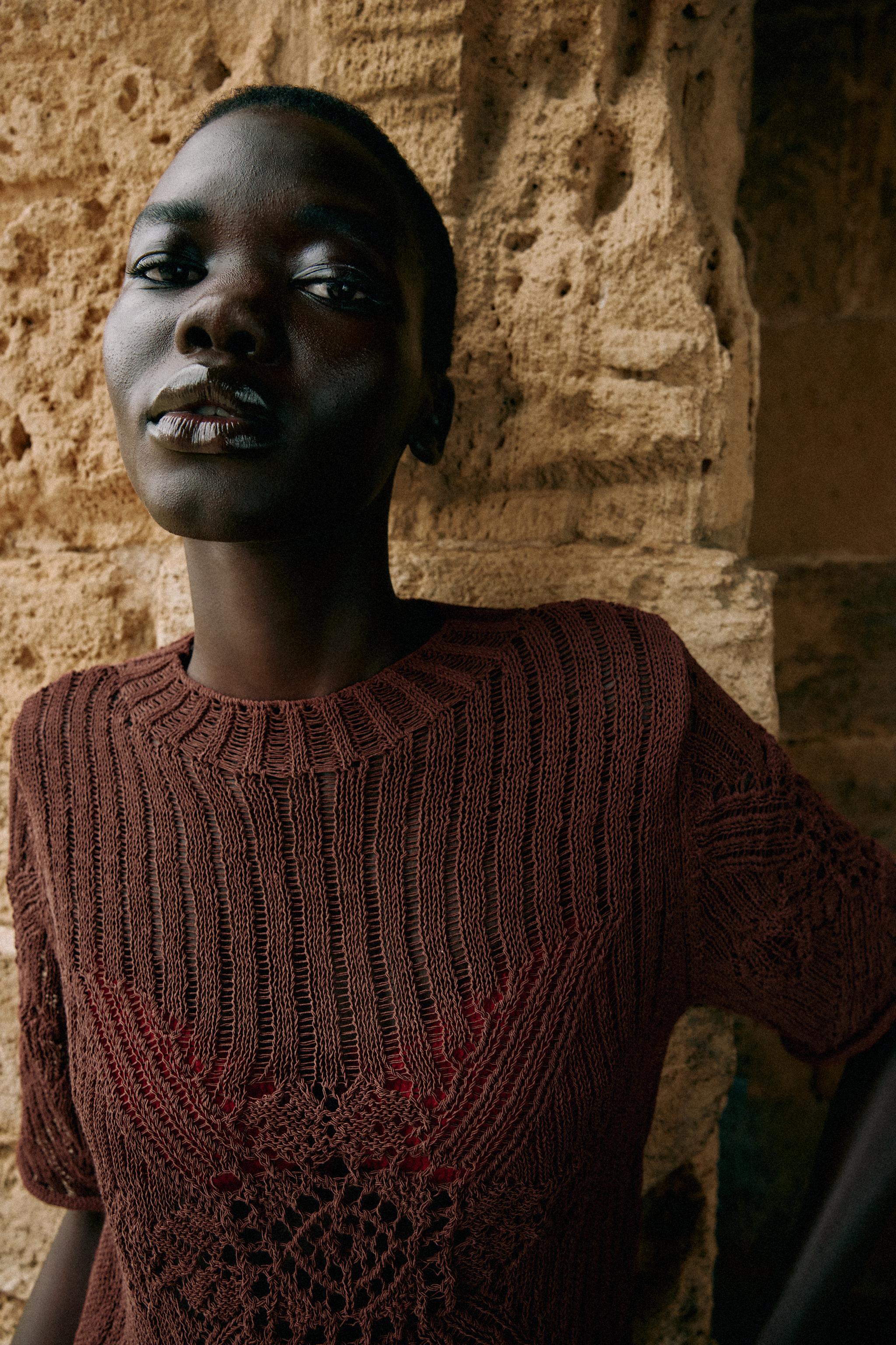 SHORT SLEEVE KNIT JUMPER